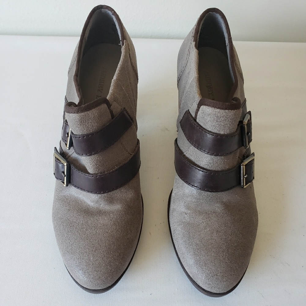 [Audrey Brooke] Taupe & Brown Ankle Boots Size 9 - Picture 5 of 8